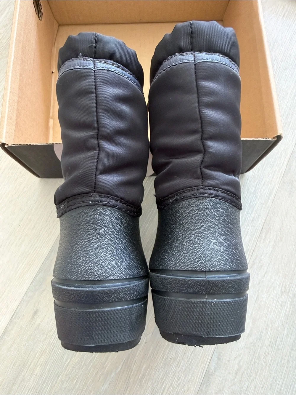 Bogs Kids Black Waterproof Snow Boots with Toggle